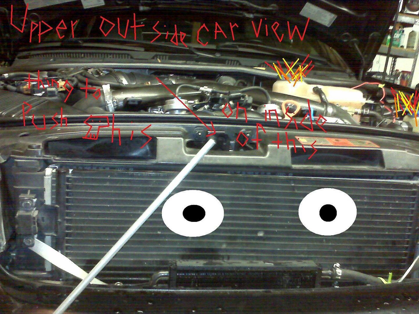 DIY Stuck Hood Release